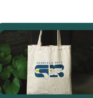 Aplicação de marca em ecobag